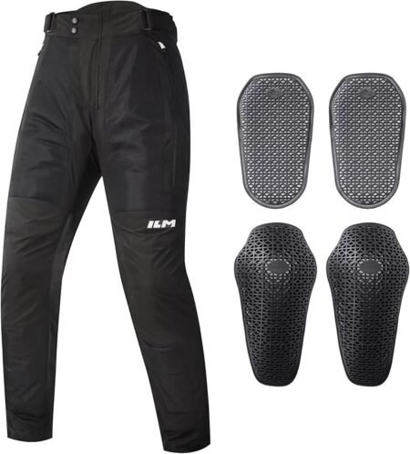 ILM Mesh Motorcycle Pants for Men with CE Armor Leg Zipper Riding Motorbike Touring Model PM1